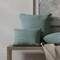 Blue Green Stain Resistant Performance Pet Friendly Abstract Geometric Print Upholstery Fabric by The Yard - SKU: Key West Jasper